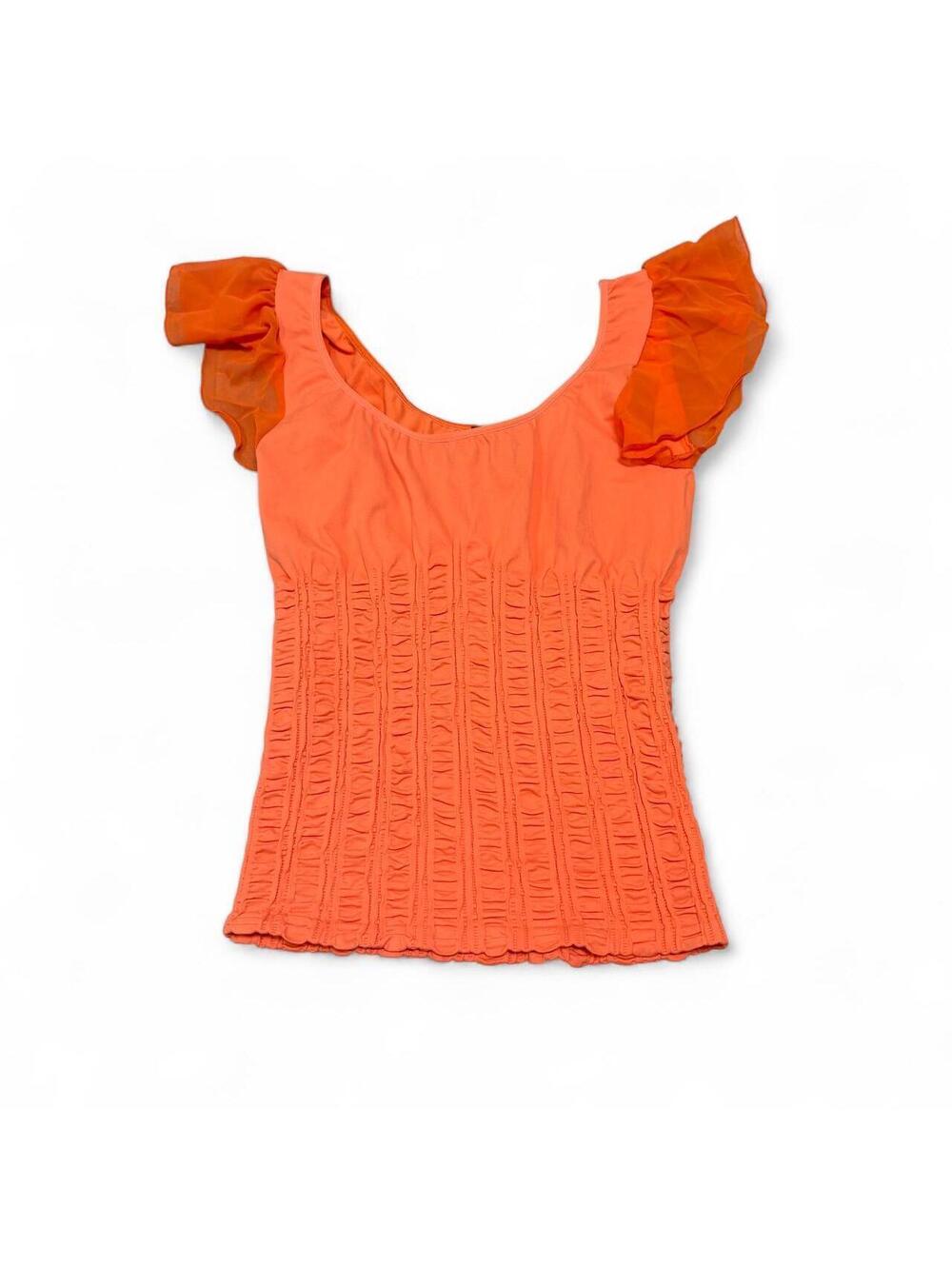 Y2K Bebe milk maid style top